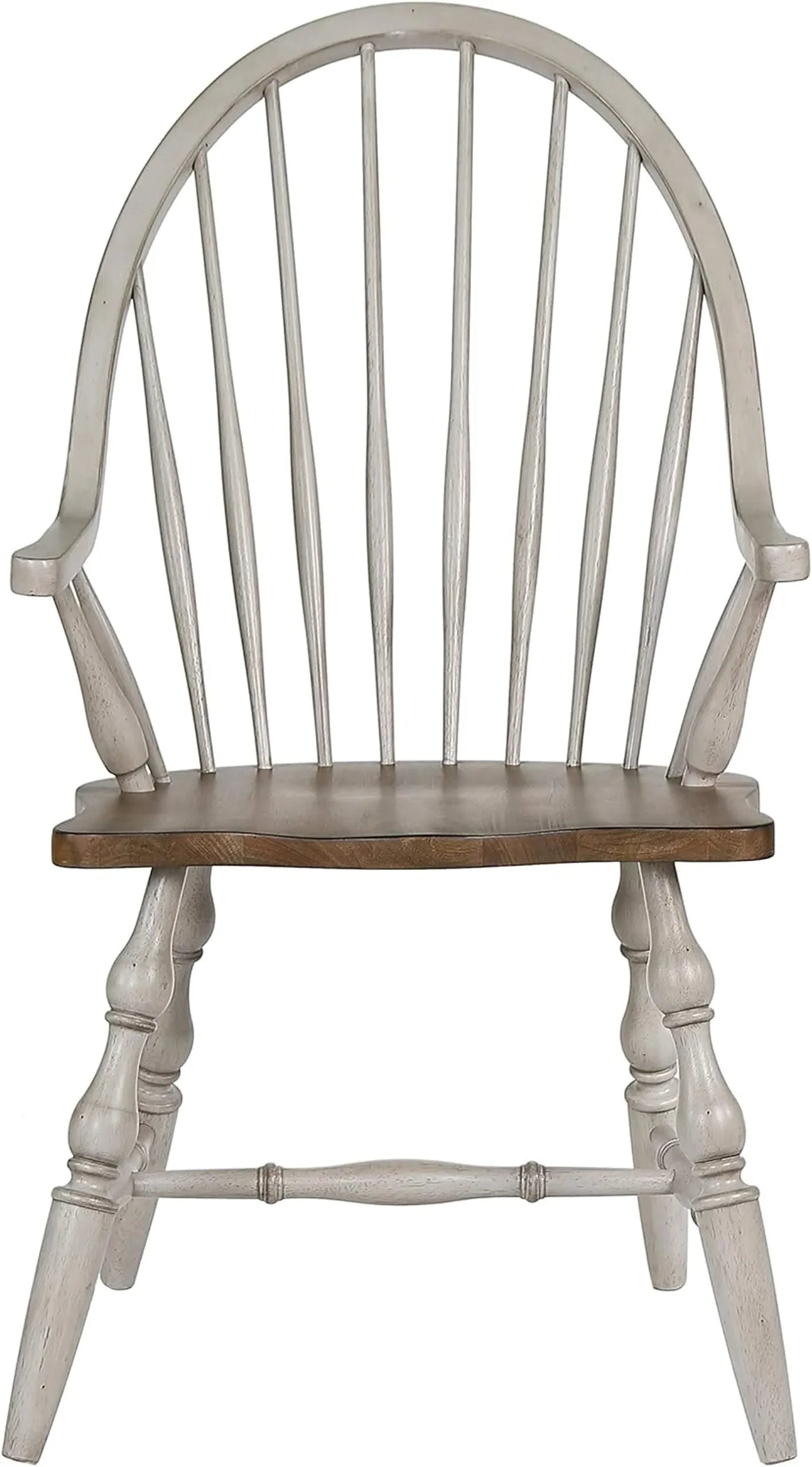 Sunset Trading Country Grove Windsor Spindleback Dining Chair with Arms | Fully Assembled Kitchen Armchair| Modern Farmhouse…