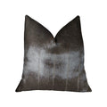 Plutus Silky Brown Mik Dark Brown Handmade Luxury Pillow