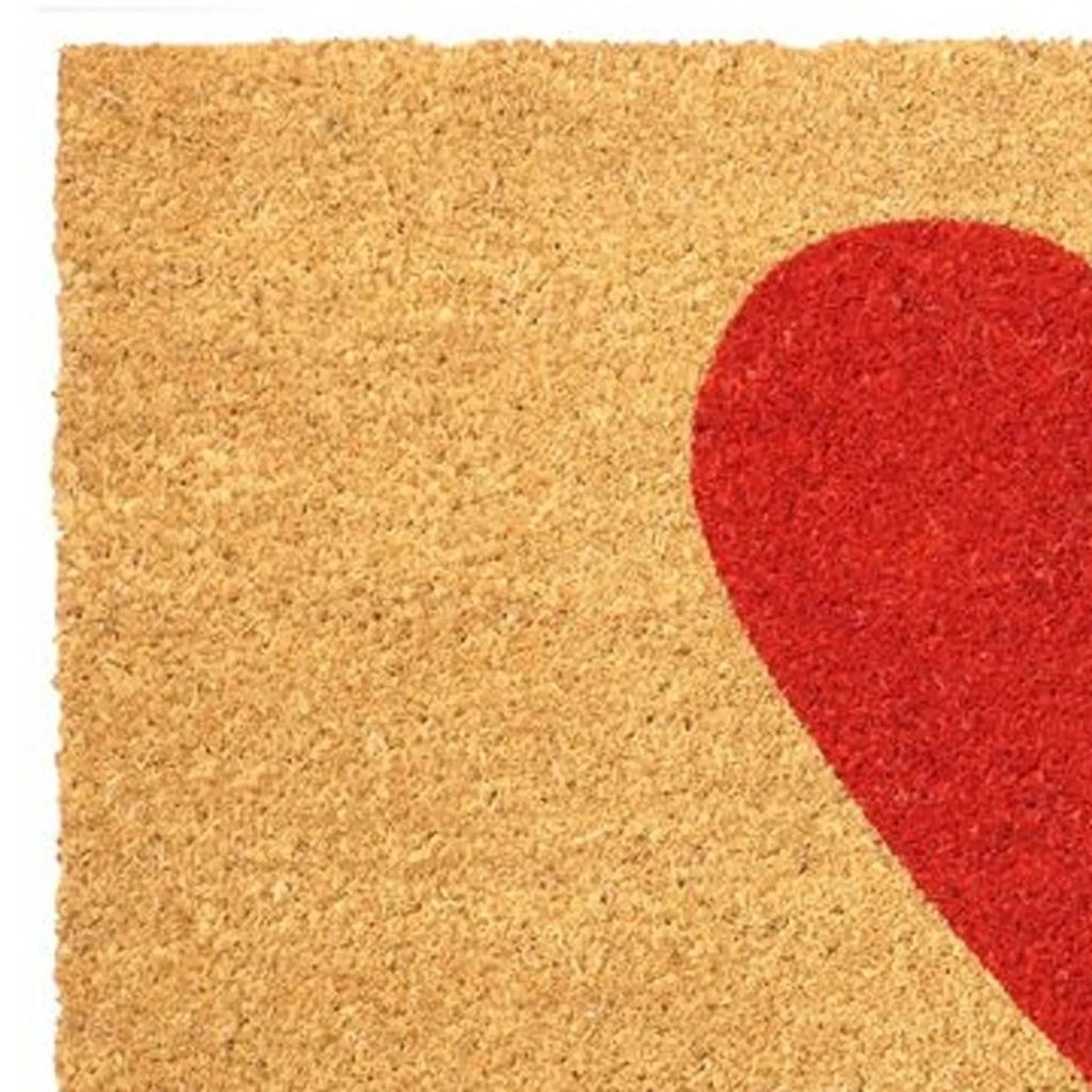 Heart Outdoor Coir Door Mat — view 4
