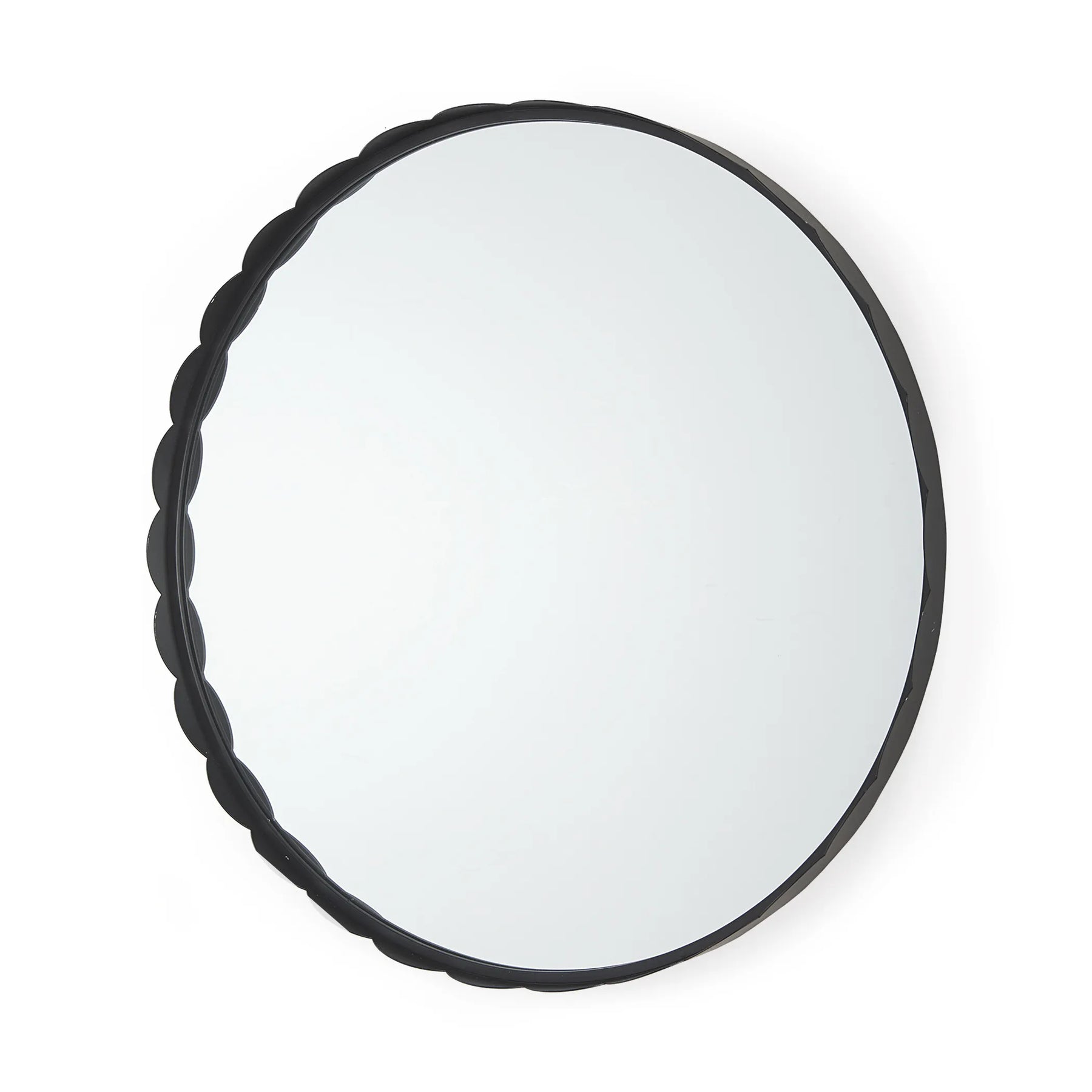 Metal Scalloped Framed Accent Mirror — view 2