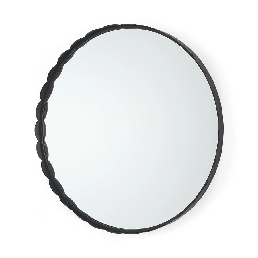 Metal Scalloped Framed Accent Mirror — view 2