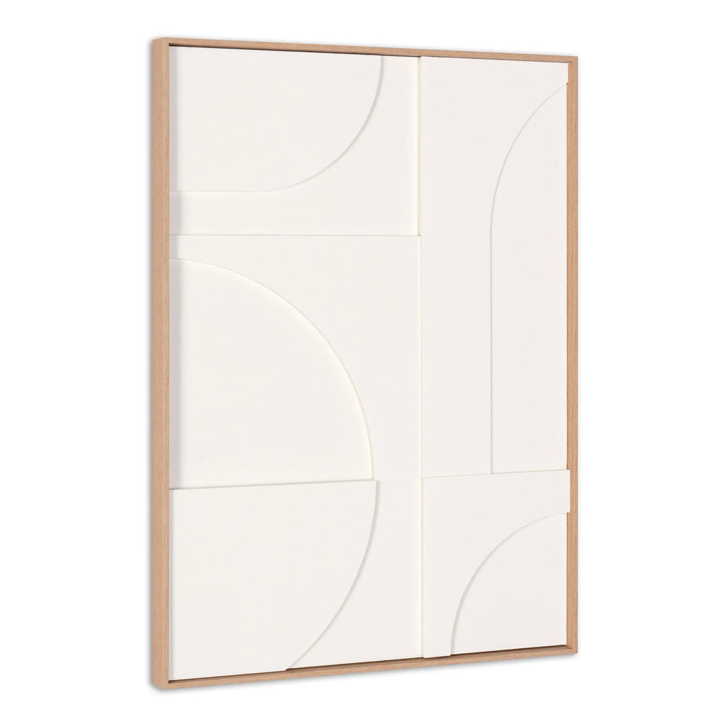 Geo Shapes Brown Shadowbox Wall Art — view 3