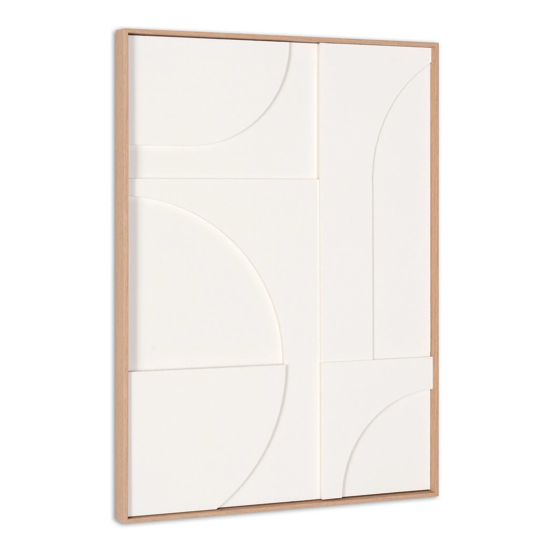 Geo Shapes Brown Shadowbox Wall Art — view 3