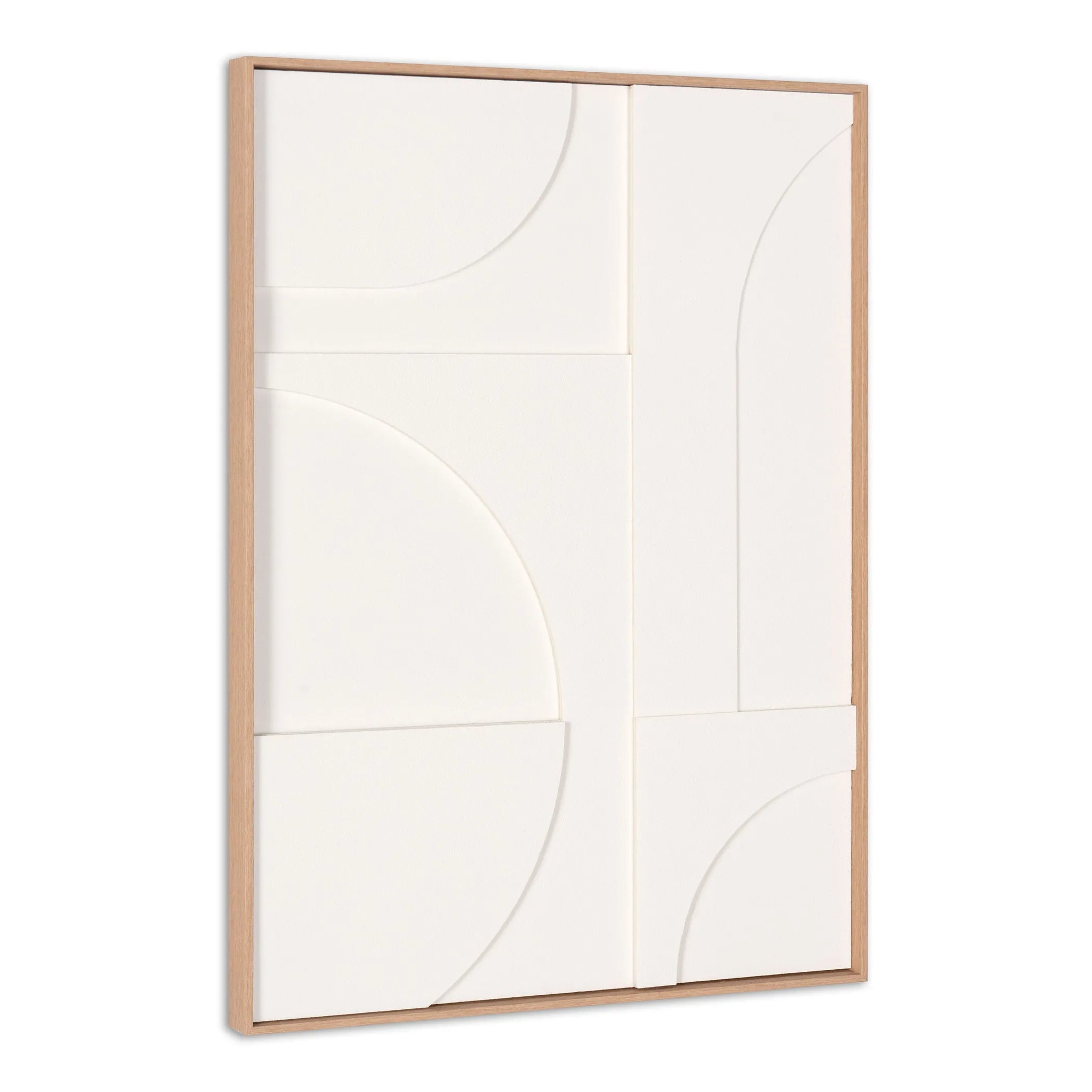 Geo Shapes Brown Shadowbox Wall Art — view 3