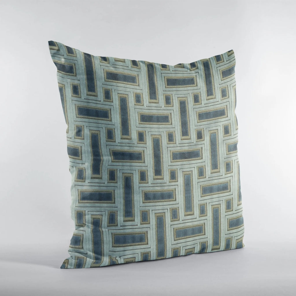 Plutus Hazy Stony Cut Velvet, Some Sparkle To It Luxury Throw Pillow — view 3