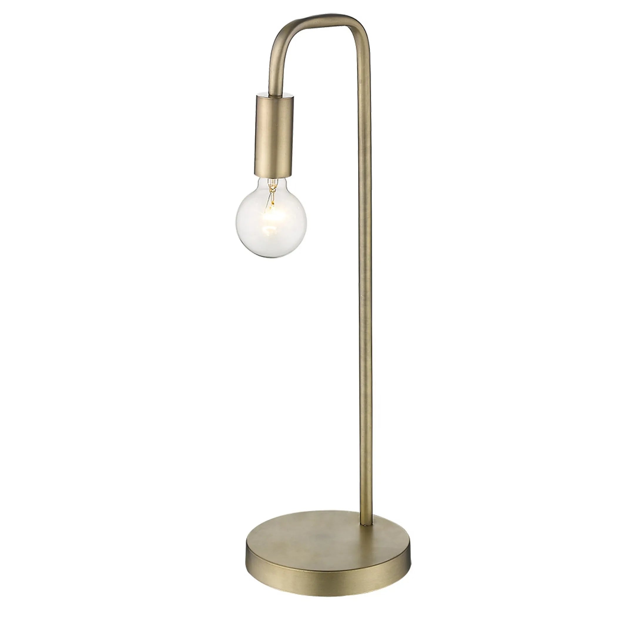 26″ Brass Metal Table Lamp — view 2