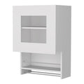 20″ White Accent Cabinet With Two Shelves