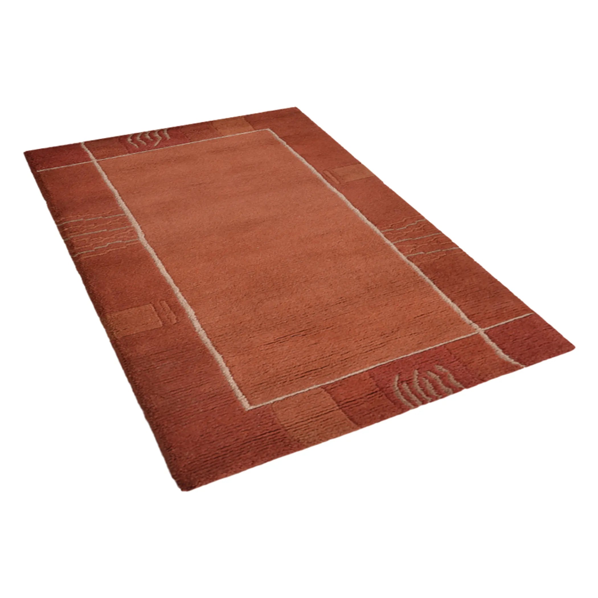 Rugsotic Carpets Hand Knotted Tibbati Wool Area Rug Contemporary — view 3