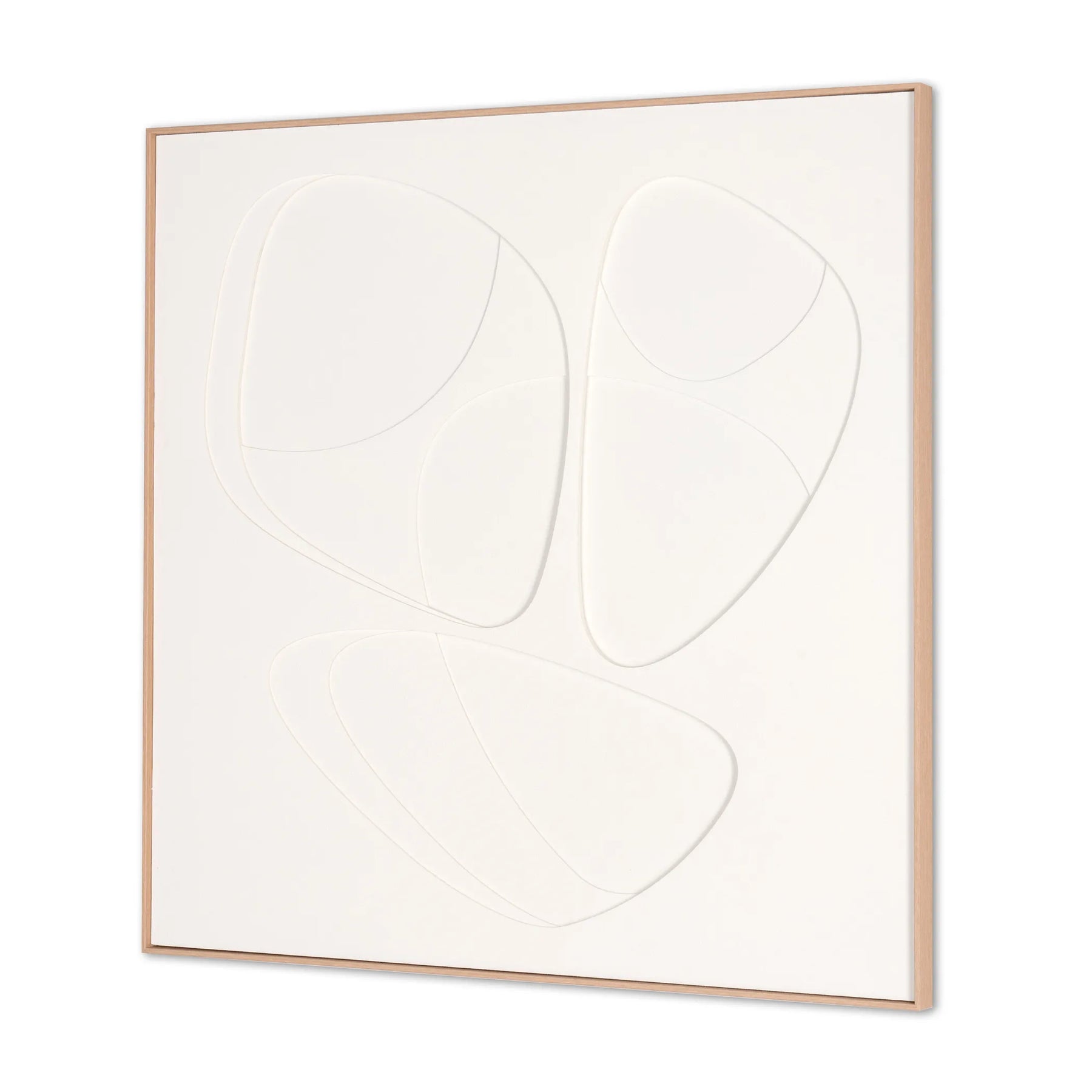 Curvy Geo Trio Brown Shadowbox Wall Art — view 4
