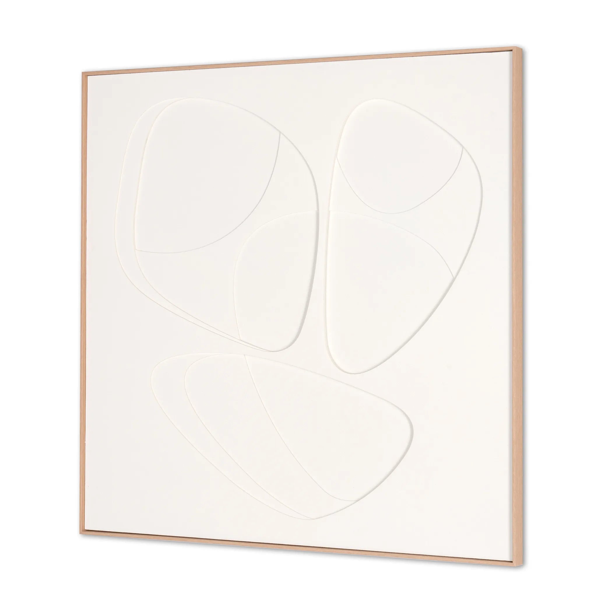 Curvy Geo Trio Brown Shadowbox Wall Art — view 4