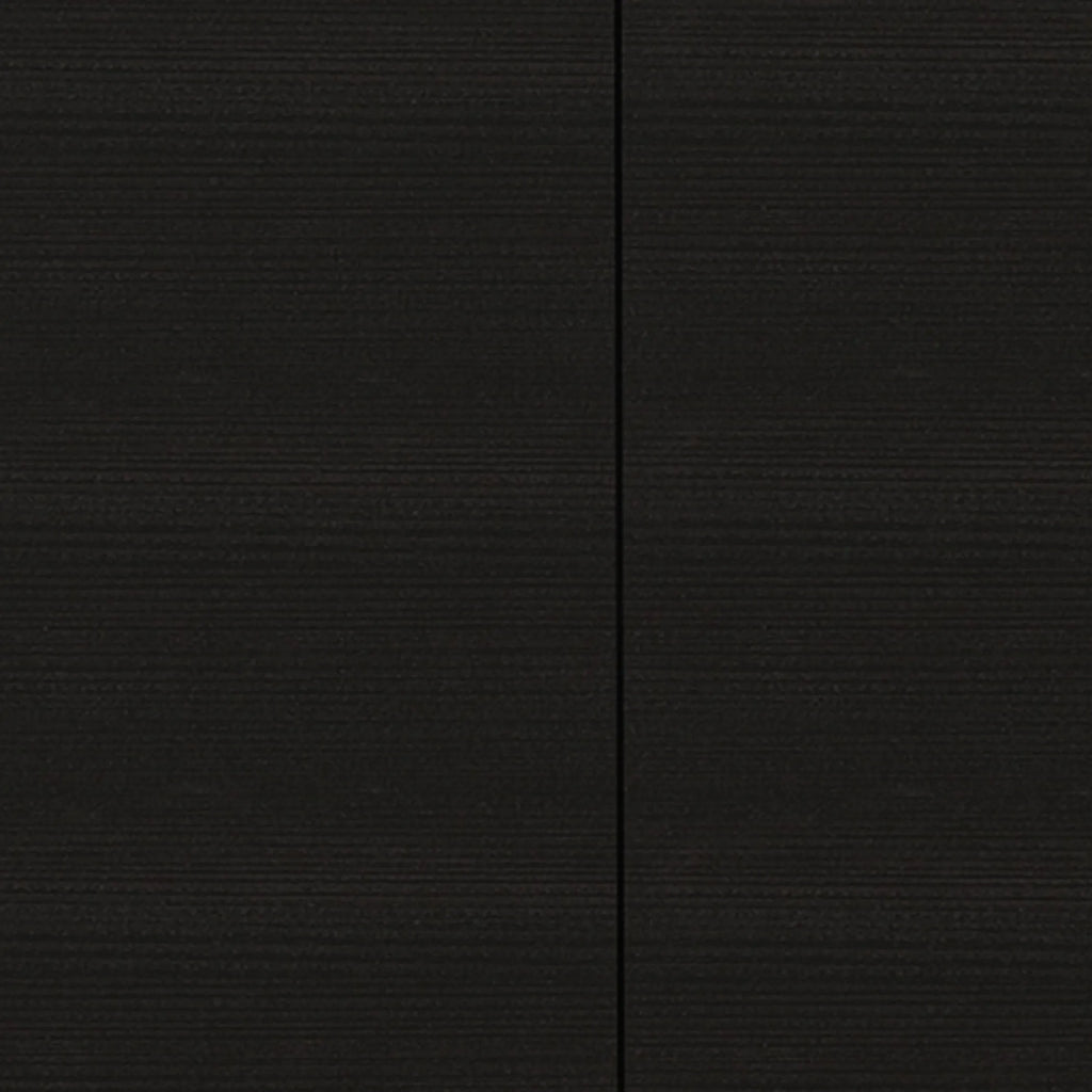 47″ Black Wood Wall Mounted Accent Cabinet With Four Doors — view 3
