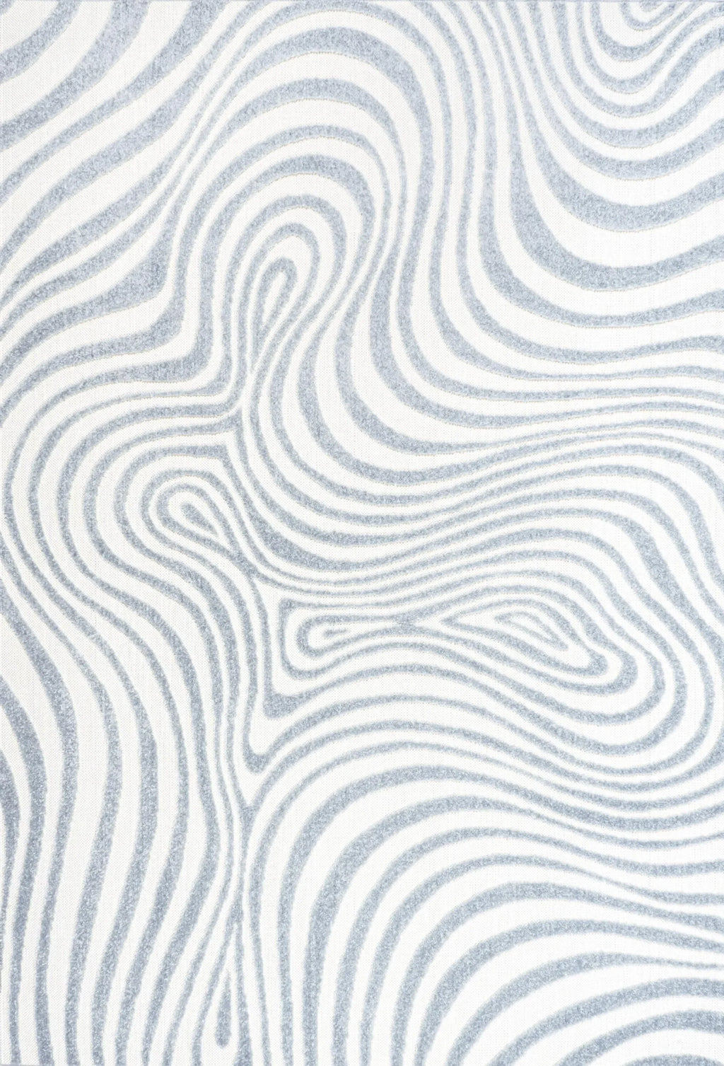 12′ X 15′ Light Blue And Ivory Abstract Indoor Outdoor Area Rug — view 2