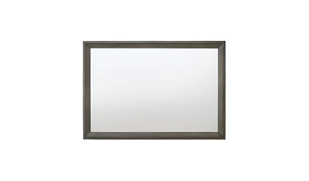 32″ Gray Oak Dresser Mirror — view 2