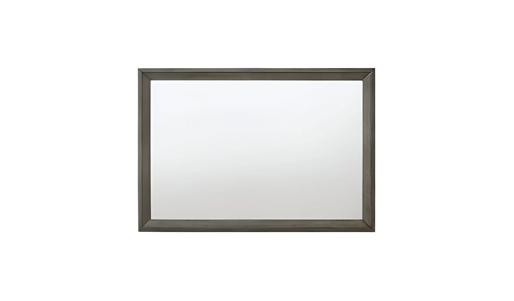32″ Gray Oak Dresser Mirror — view 2