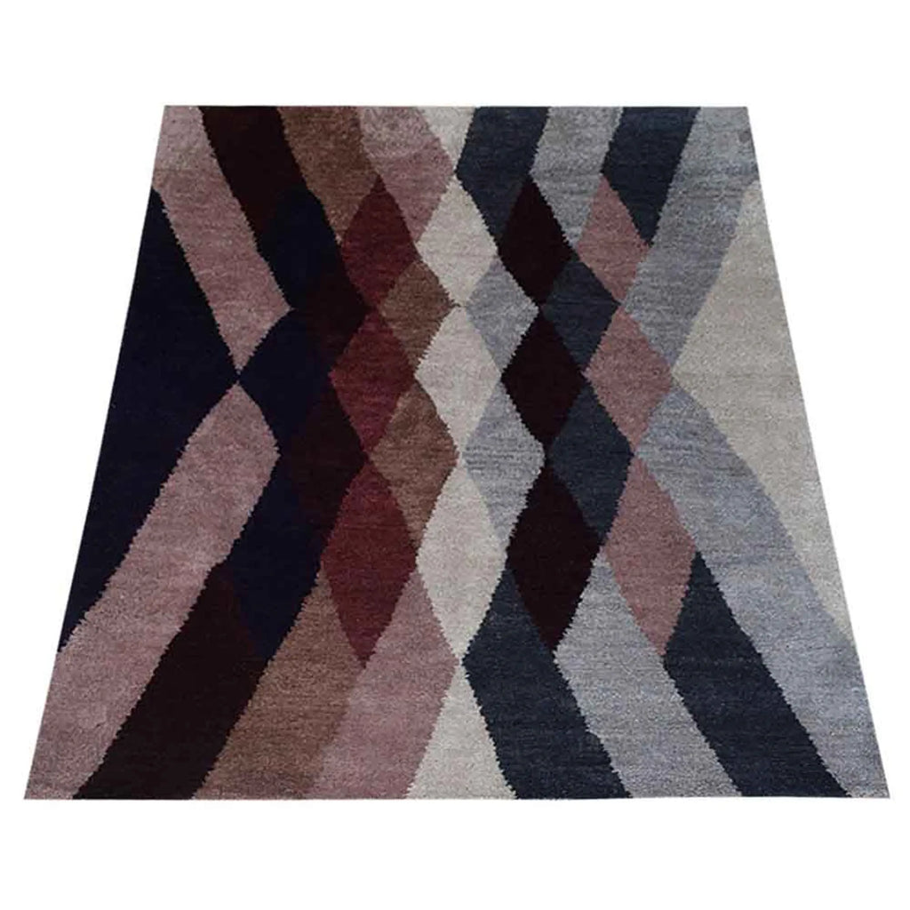Rugsotic Carpets Hand Knotted Silk 5’x8′ Area Rug Contemporary Multicolor — view 3
