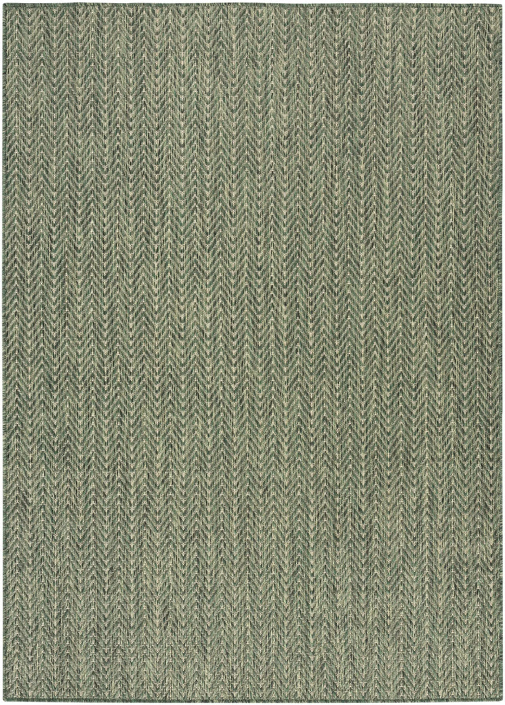 6′ X 9′ Green Geometric Indoor Outdoor Area Rug — view 3