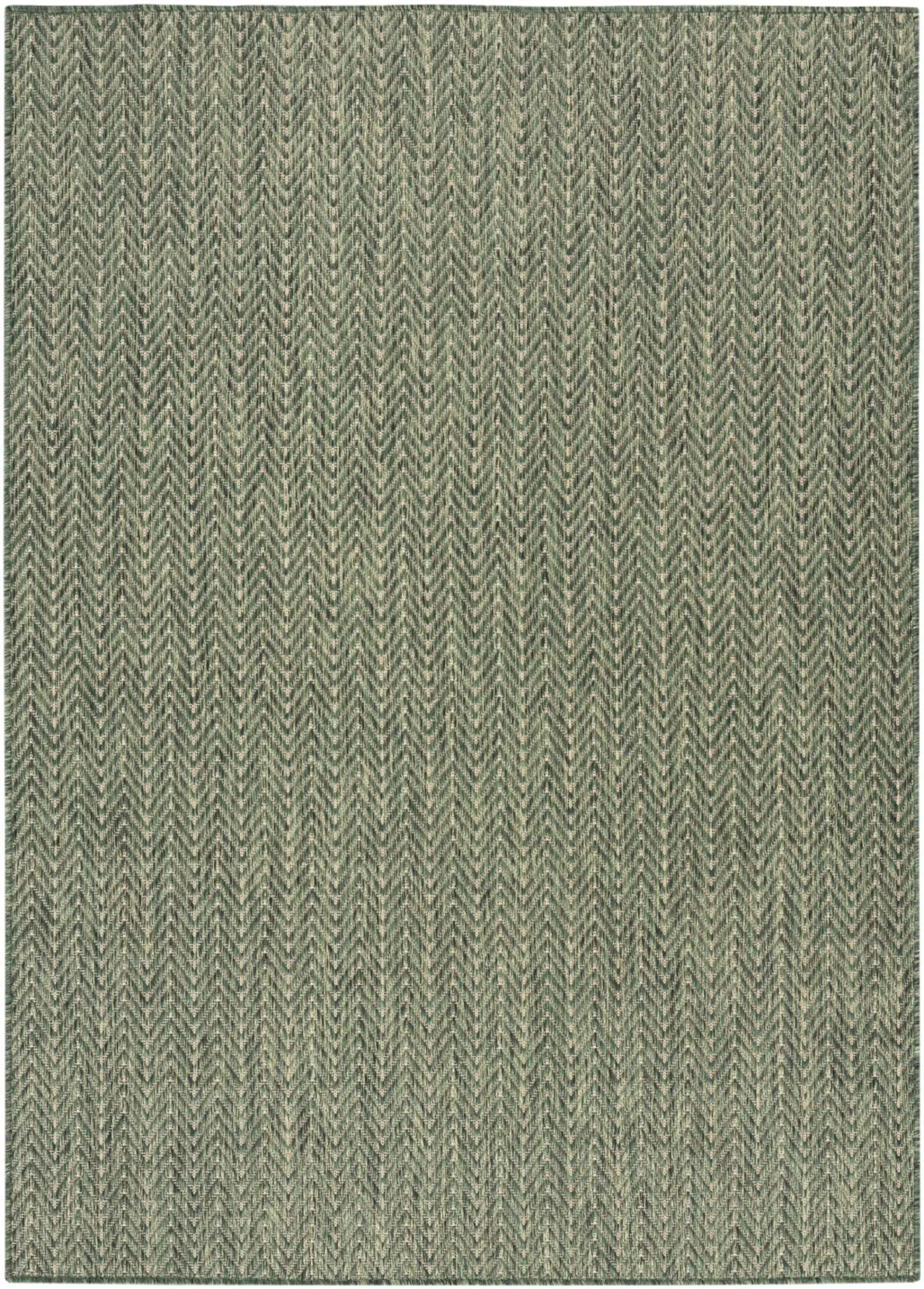 6′ X 9′ Green Geometric Indoor Outdoor Area Rug — view 3