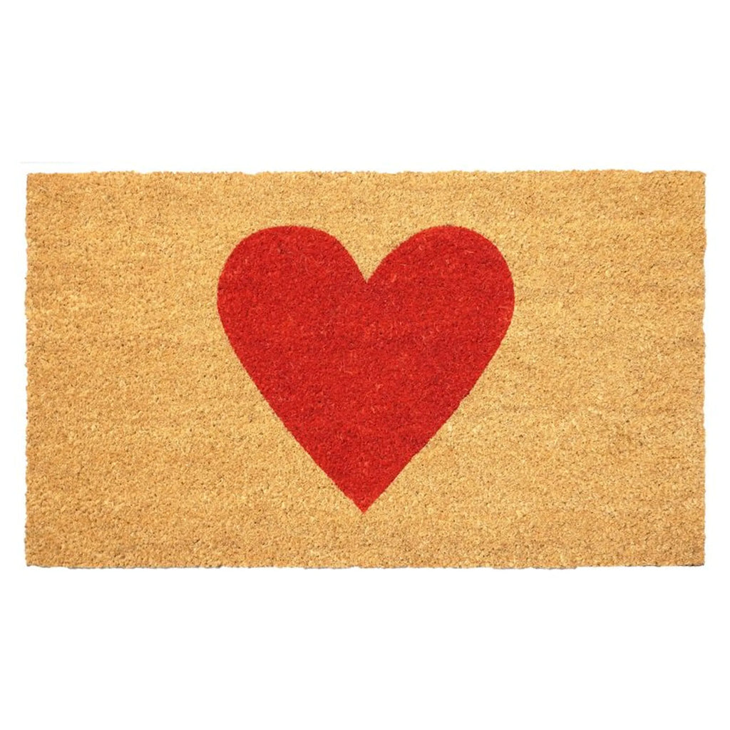 Heart Outdoor Coir Door Mat — view 2