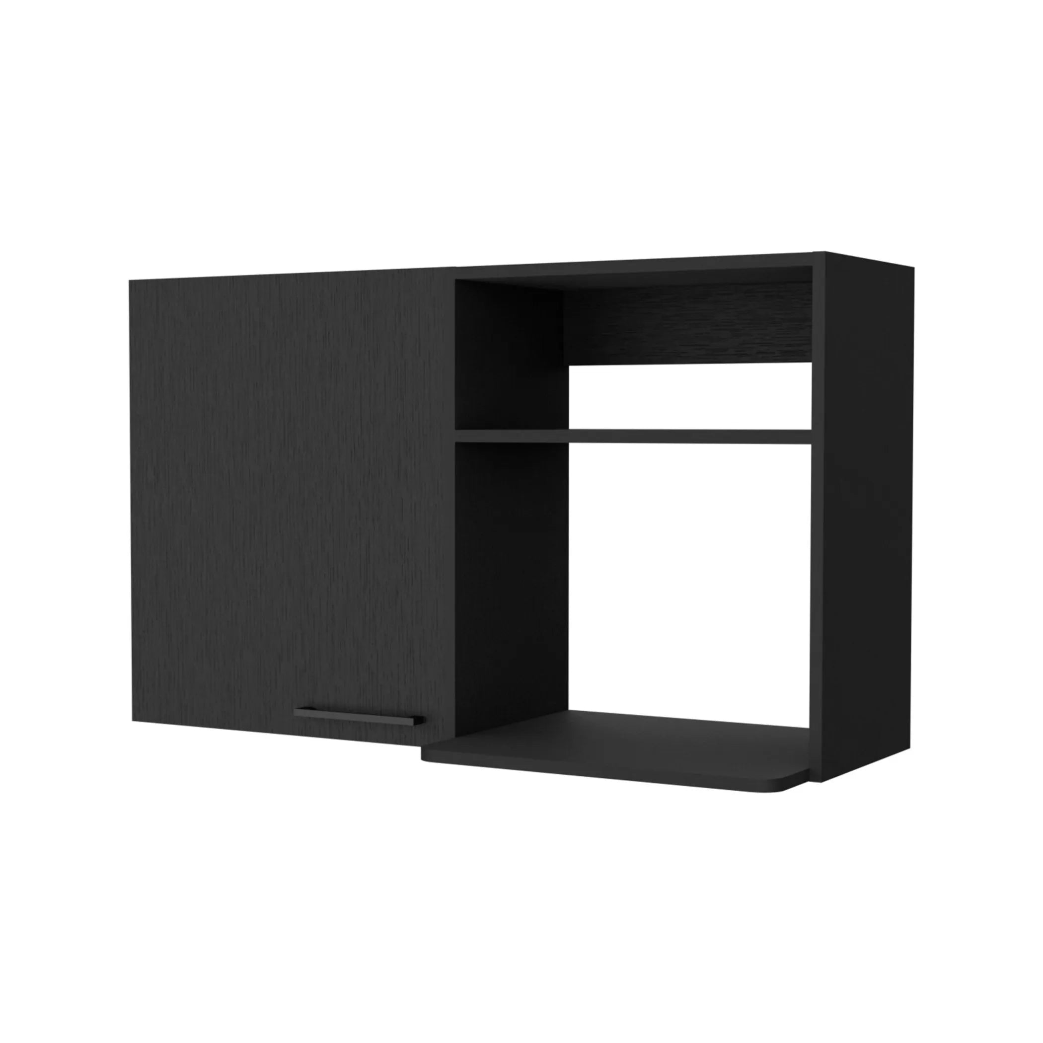 39″ Black Accent Cabinet With Two Shelves — view 2