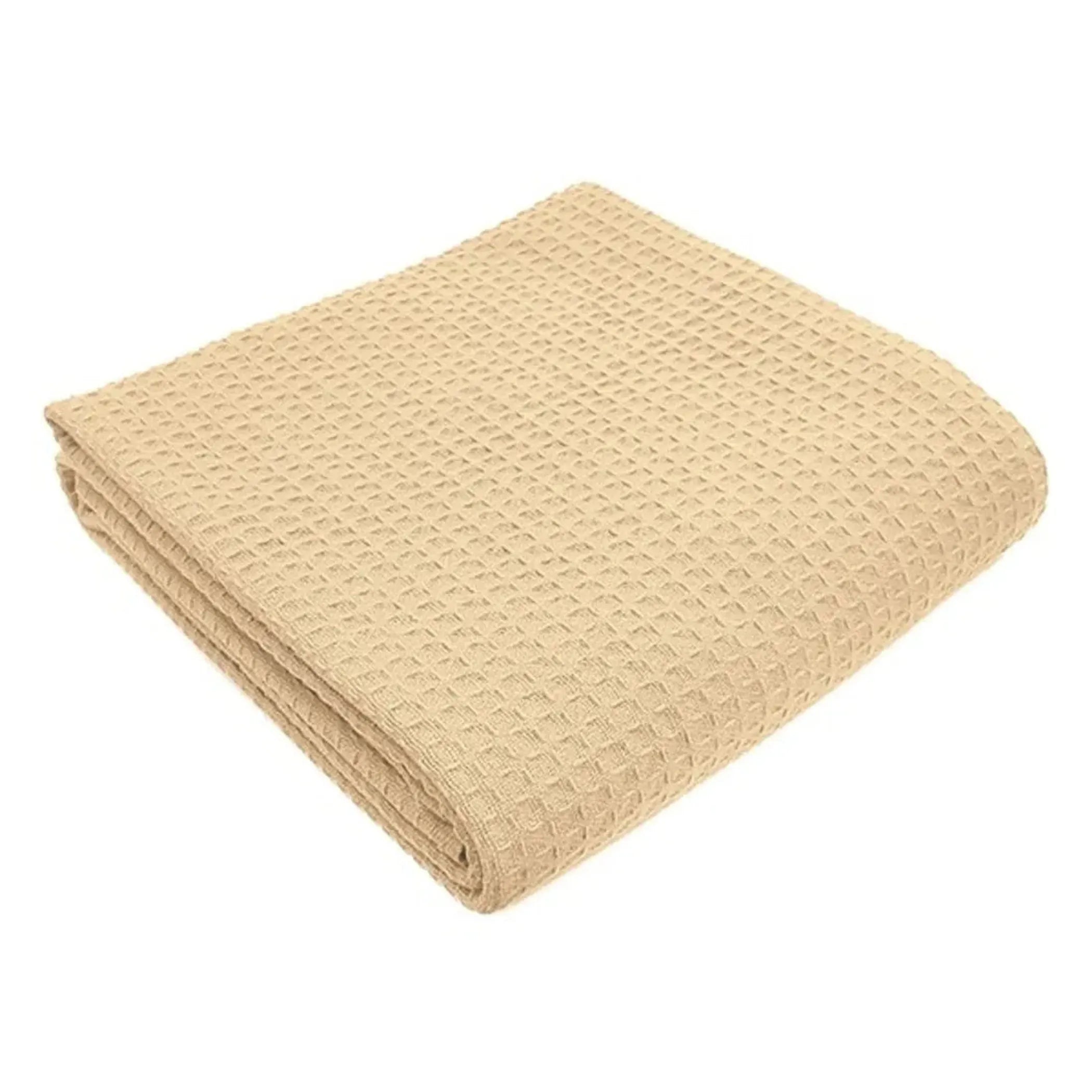 Herringbone & Honeycomb Weave Cotton Thermal Blanket 2 PK