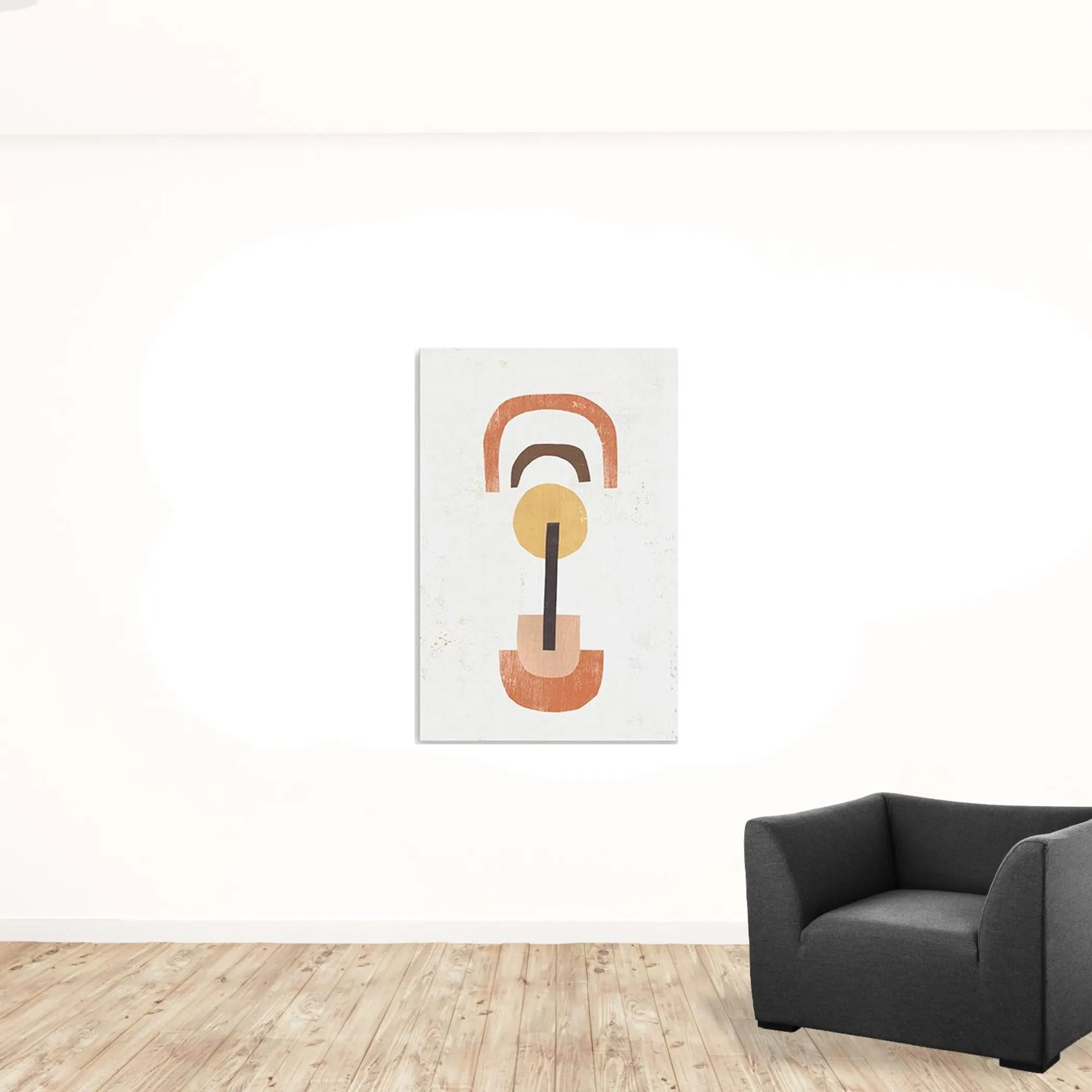 Abstract Shapes In Balance Unframed Print Wall Art — view 2