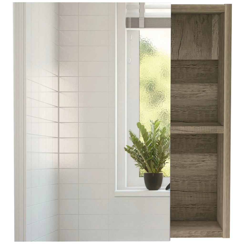 Labelle 2 Piece Bathroom Set, Medicine Cabinet + Linen Cabinet — view 3