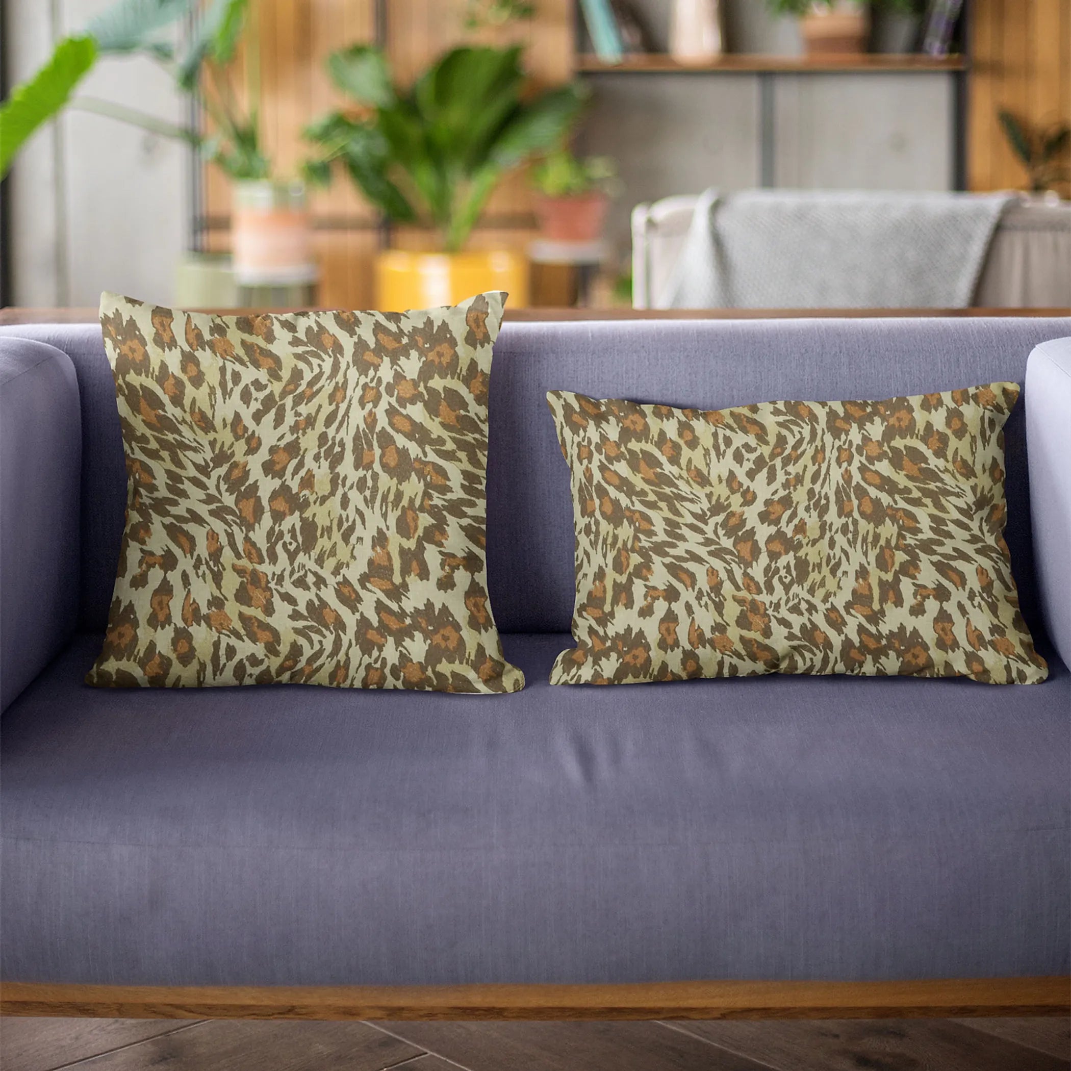Plutus Safari Cheetah Embroydery Luxury Throw Pillow — view 2