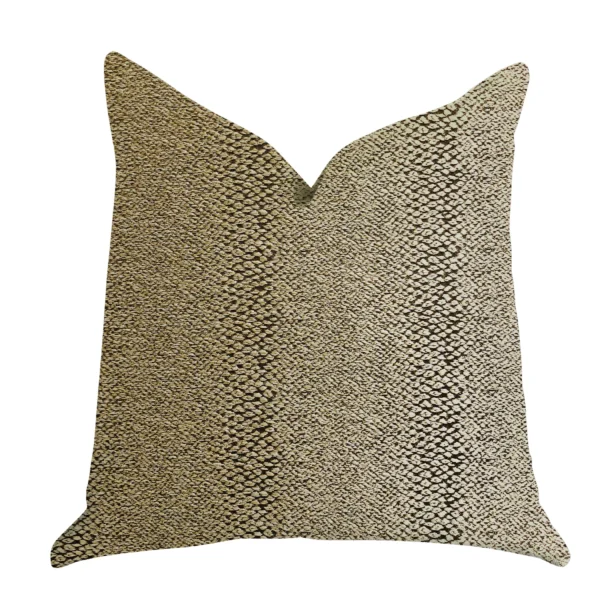 Plutus Shimmer in Gold Metallic Luxury Throw Pillow