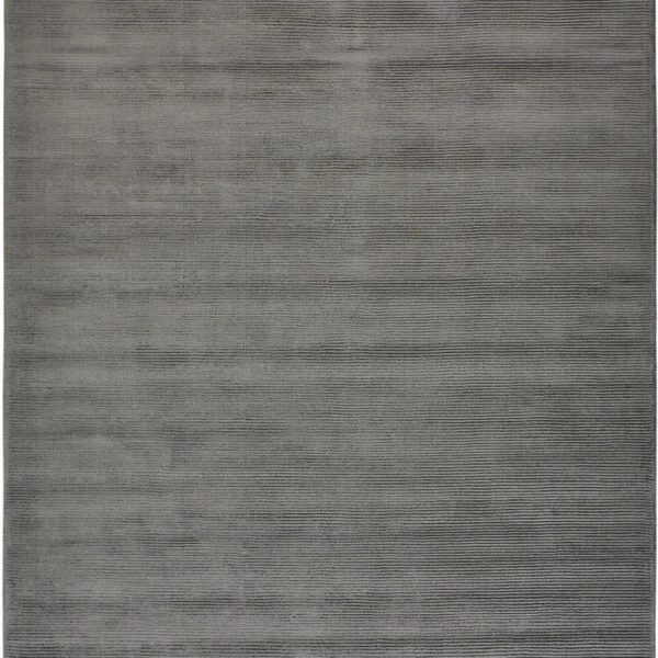 5' X 8' Gray And Black Hand Woven Area Rug