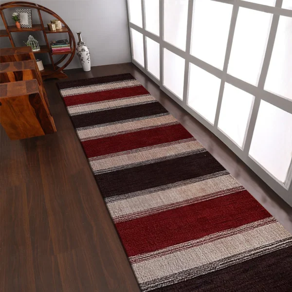 Rugsotic Carpets Hand Knotted Loom Wool Runner Area Rug Contemporary